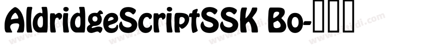 AldridgeScriptSSK Bo字体转换